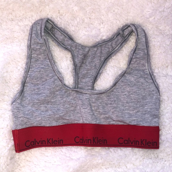 Calvin Klein Underwear Other - Grey/Red Calvin Klein unlined sports bra